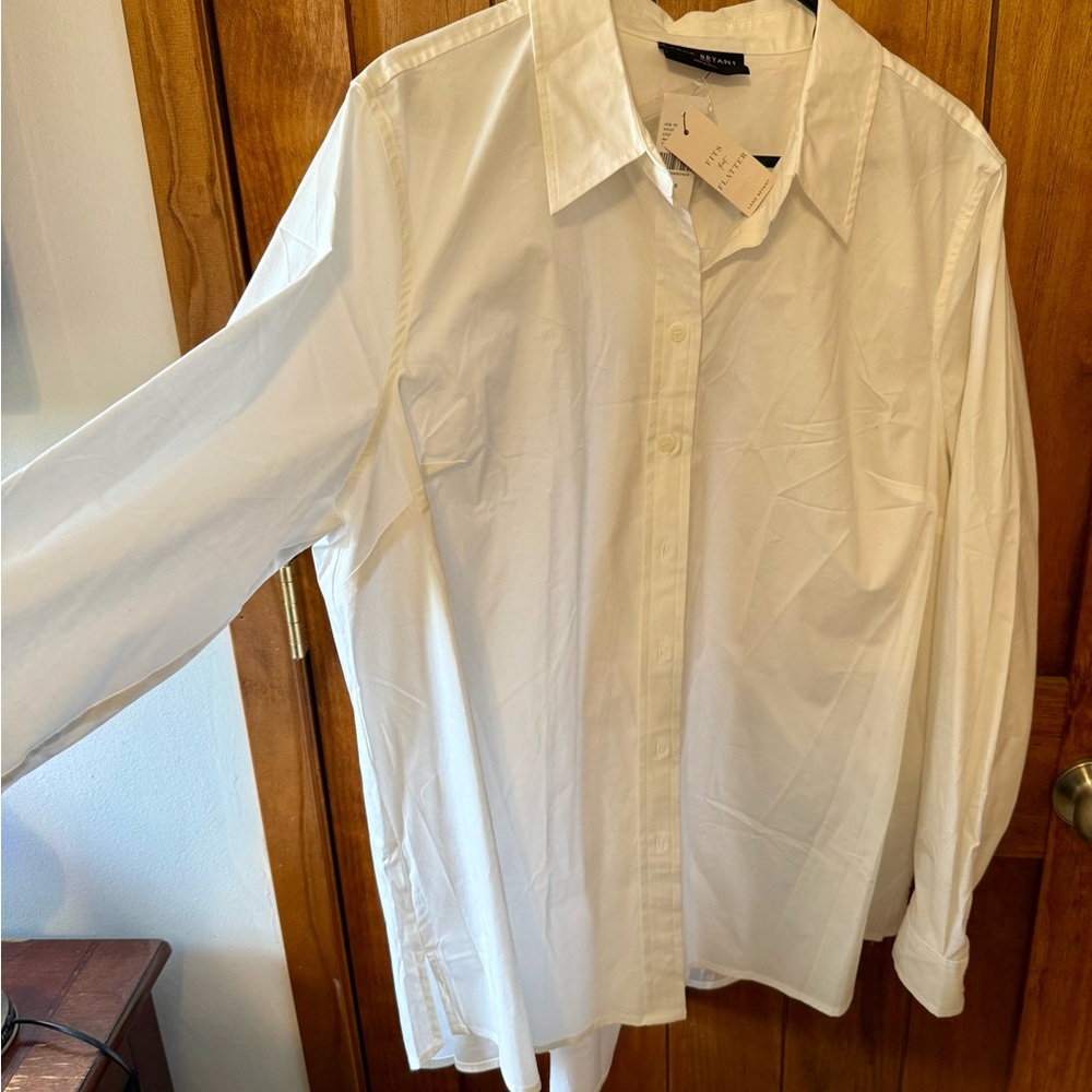 Lane Bryant Crisp White Dress Shirt